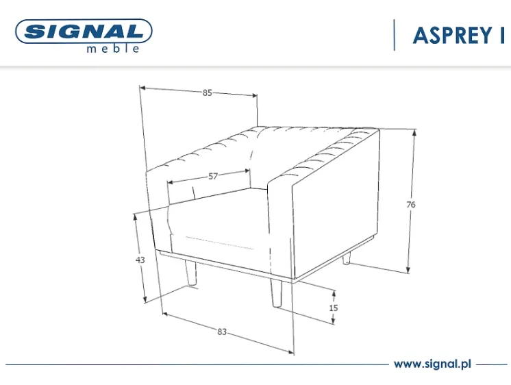 Fotel ASPREY Velvet 1 aksamitny Bluvel 86 granatowy wenge - ASPREY1VGR86