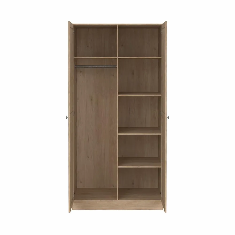 Szafa 2-drzwiowa BILLUND 99 cm Jackson Hickory - TV_68054HLHL