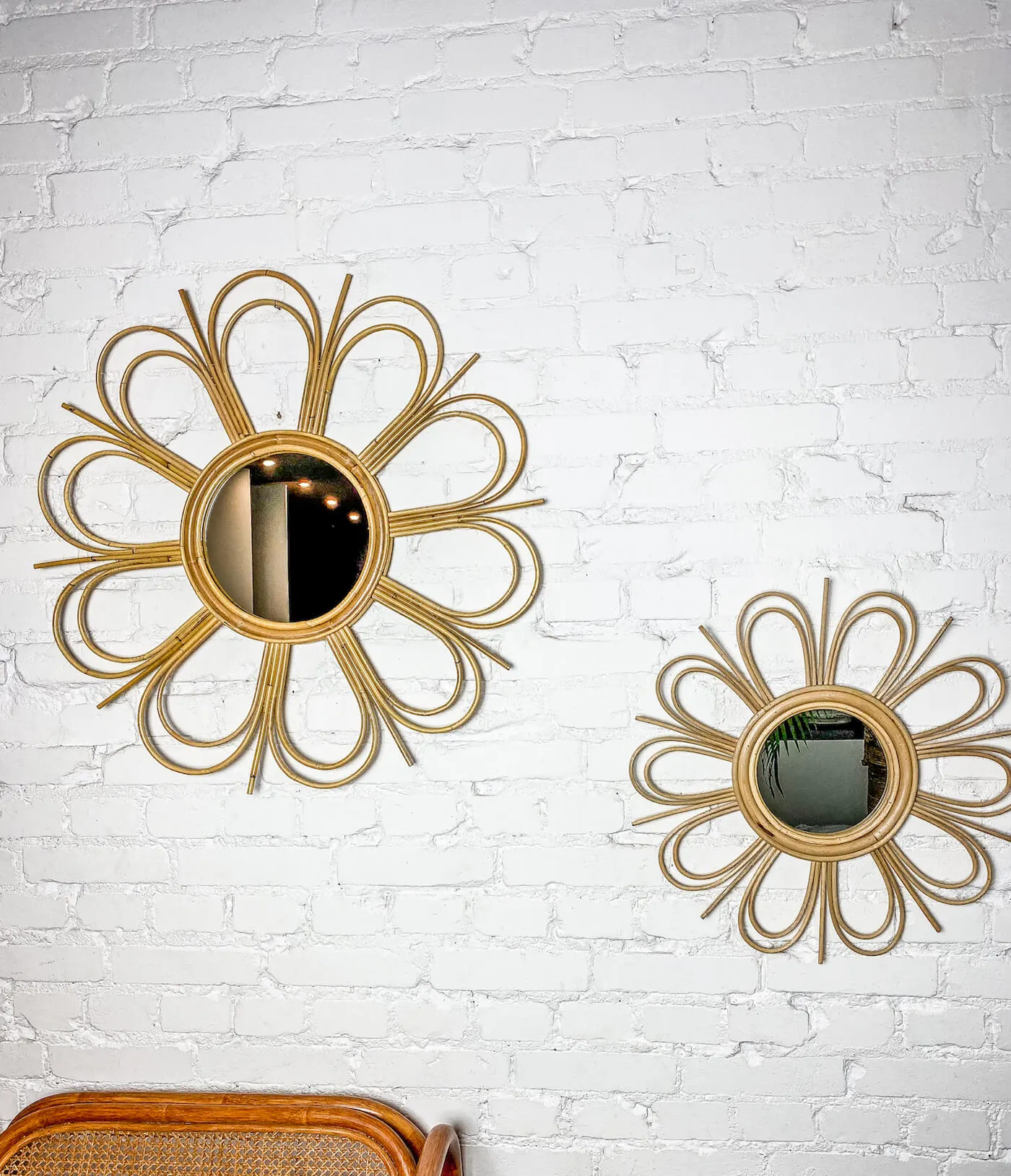 LUSTRO RATTANOWE KWIAT M - MRM002M