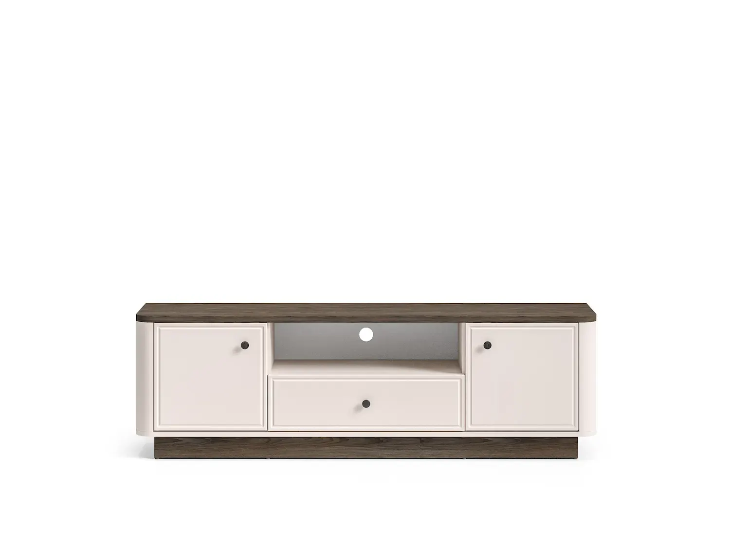 Szafka RTV 2-drzwiowa z szufladą VILAVIO 05 dąb windmill dark cashmere - 1VILA05-001