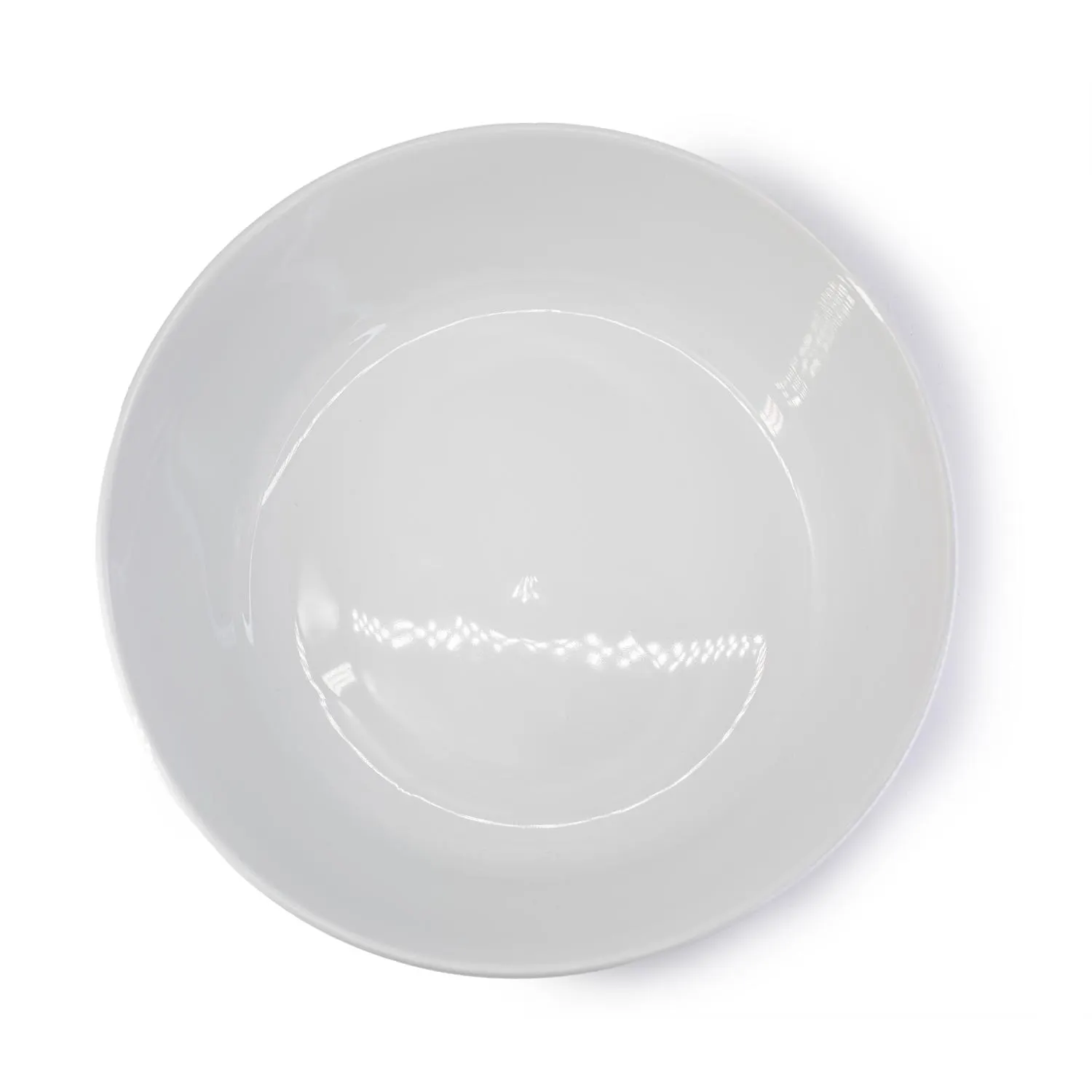 talerz, porcelana, biały, okrągły, stojący
