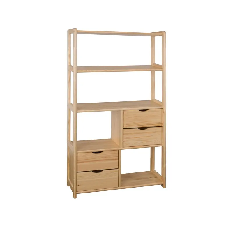RG141 regał S80 W150 G30 sosna naturalny DREWMAX