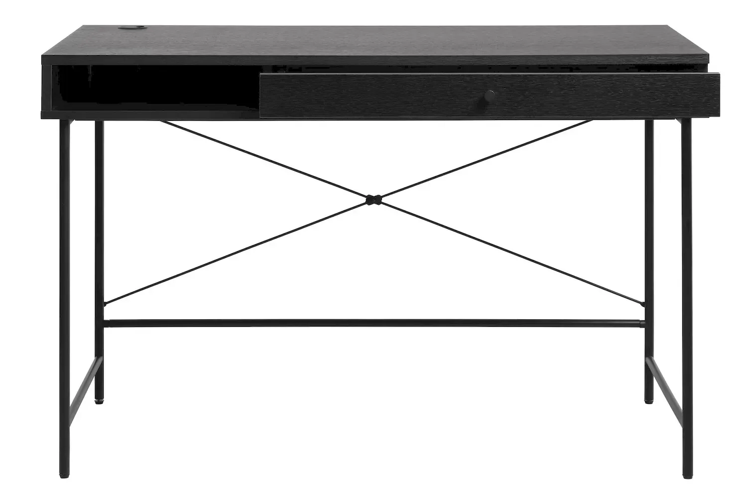 Biurko z szufladą PENSACOLA 60x120 czarne - UN_44681013