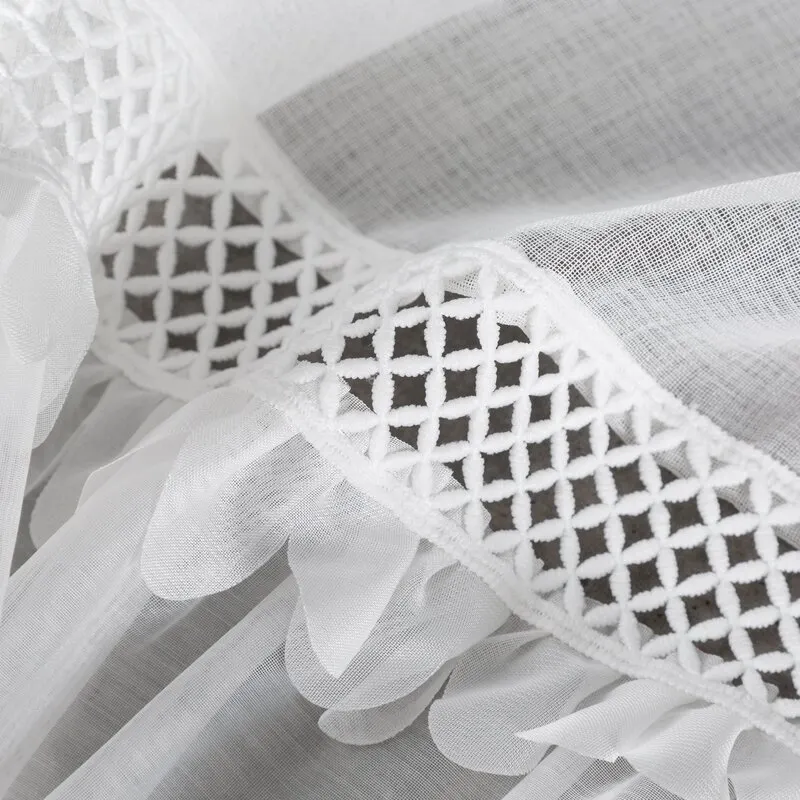 FIRANA GOTOWA KATRIN NA SZELKACH 150 X 40 CM BIAŁY - EU_453906