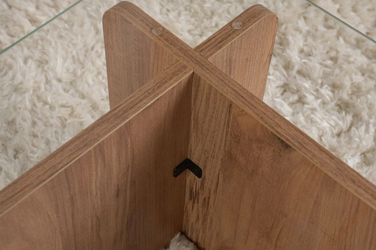 Stolik kawowy FLAVIO 65x105 cm sosna atlantycka transpatentny - ASI_353NRD1113