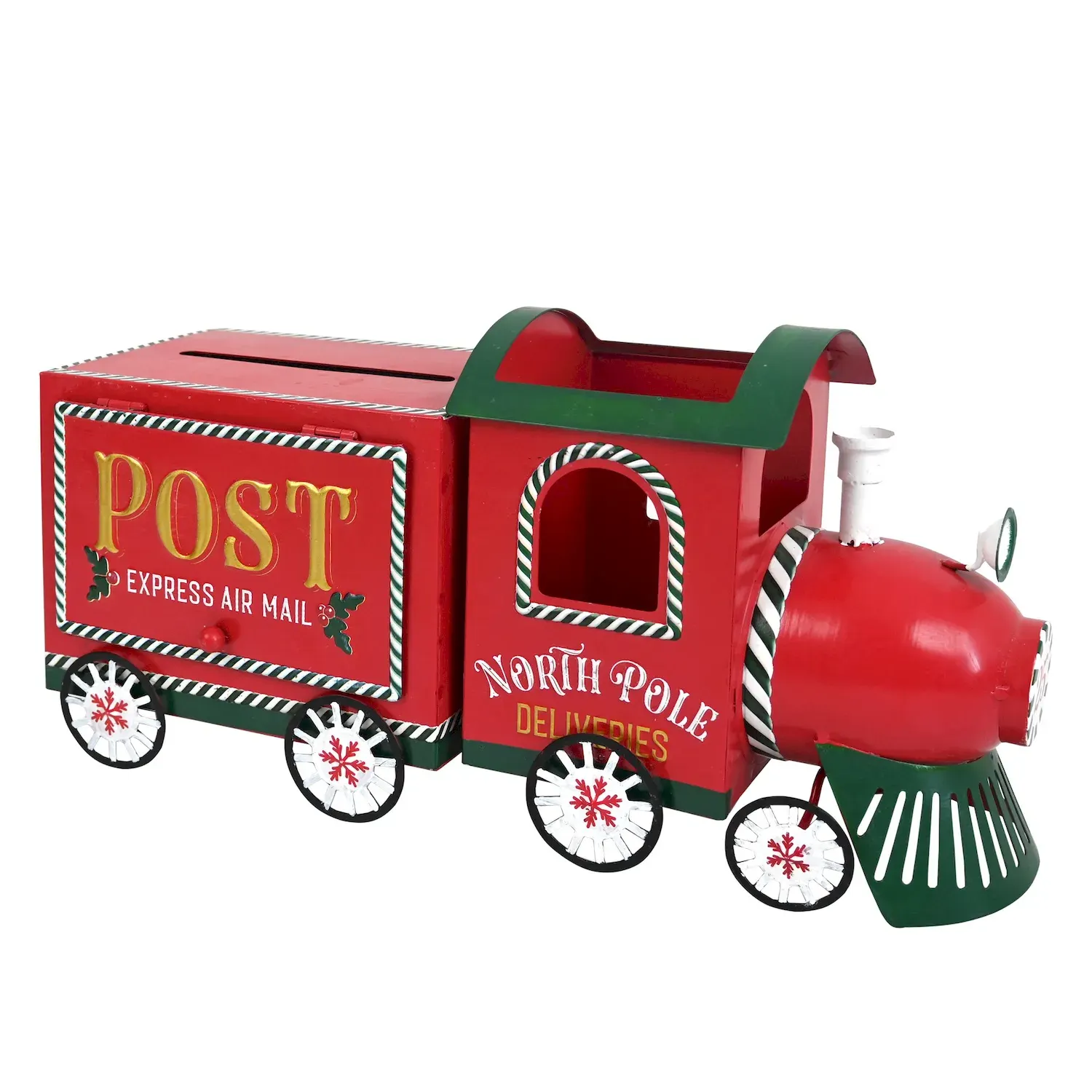 SKRZYNKA NA LISTY metalowa POCIĄG 1669 czerwony