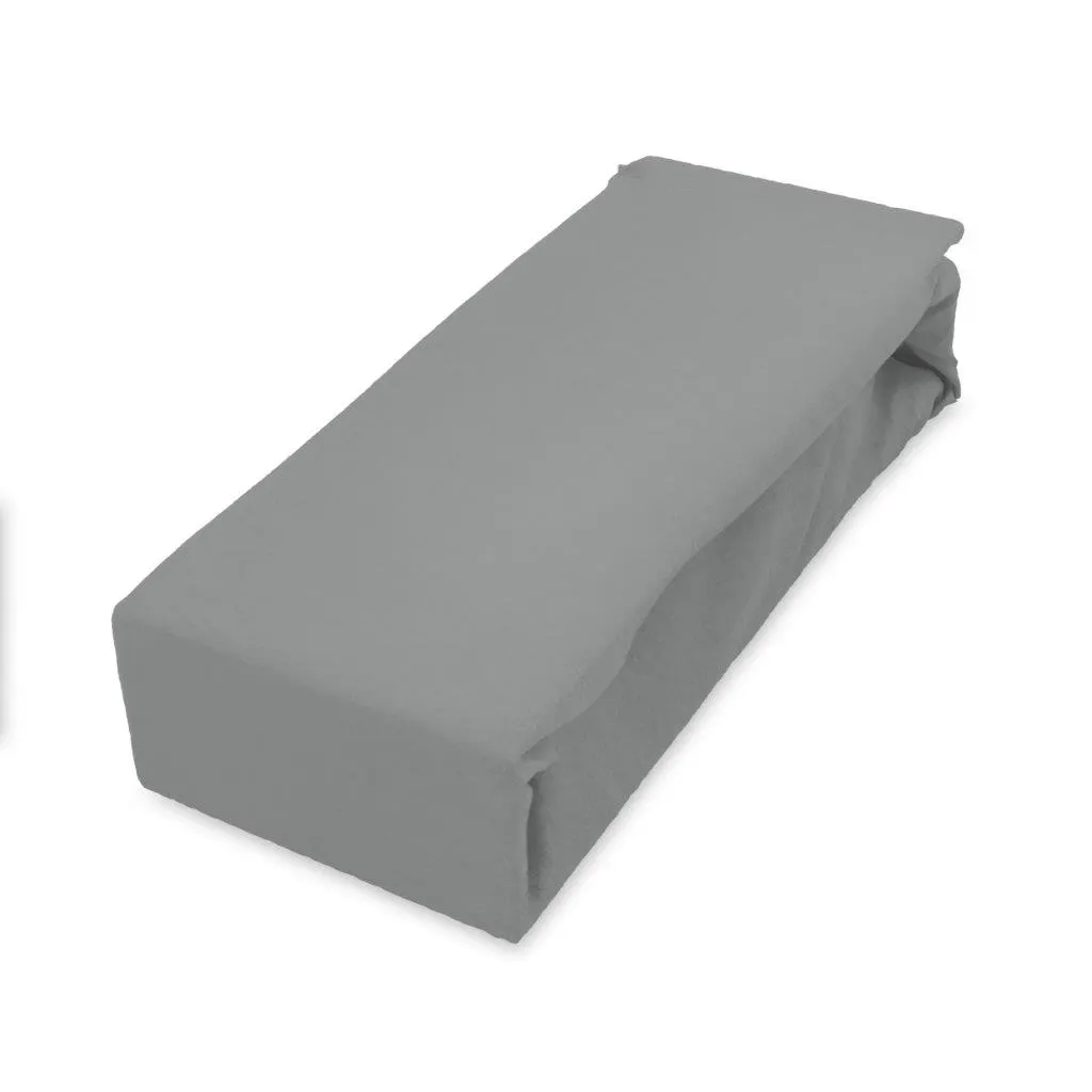 Prześcieradło z gumką SOFT 160X200+25 jersey bawełna szary