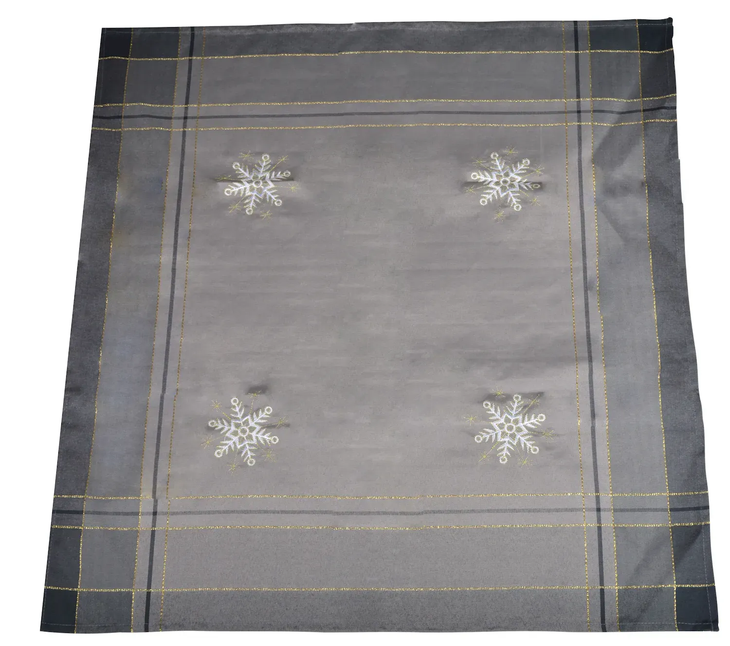 Obrus świąteczny kwadratowy 85x85 z gwiazdką szary Obrus świąteczny kwadratowy 85x85 z gwiazdką szary