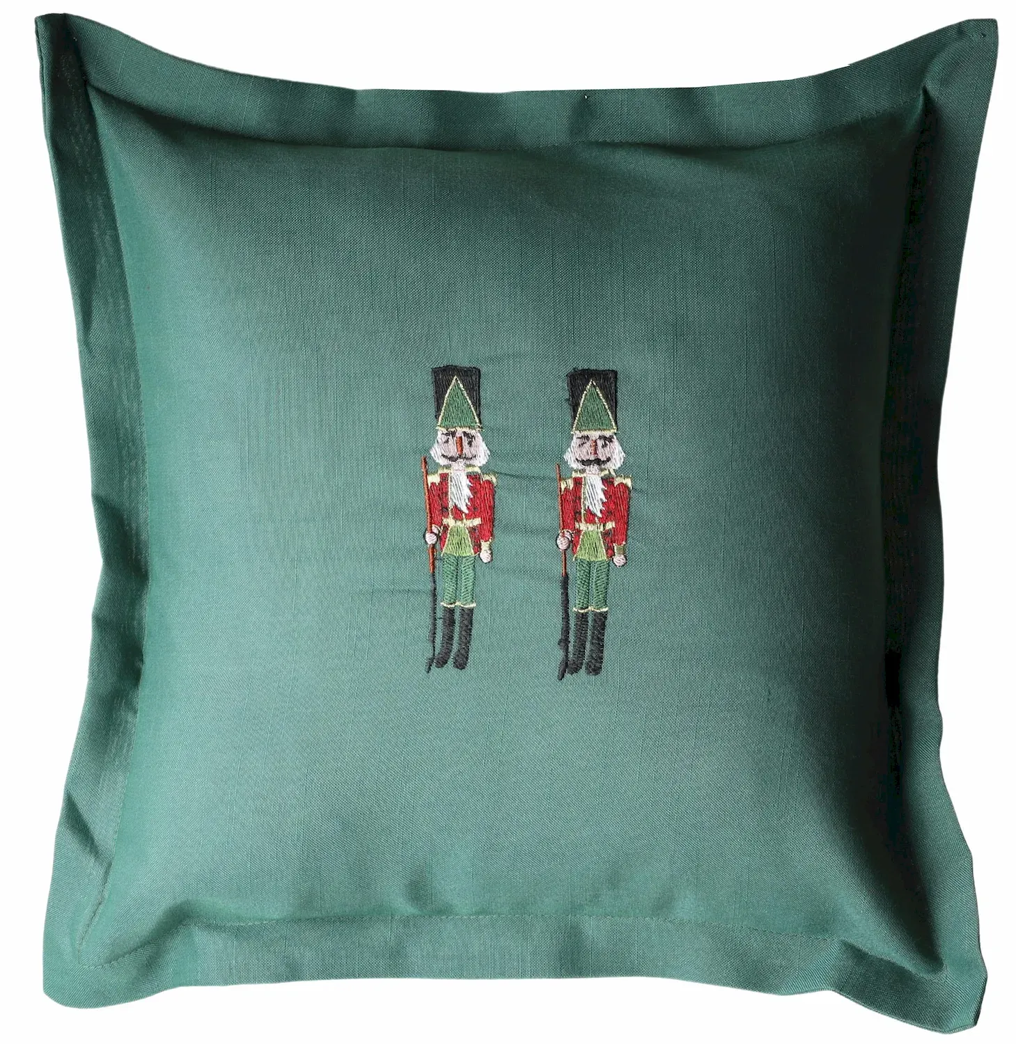 Poduszka świąteczna welurowa Z ŻOŁNIERZYKAMI 45x45 zielona Poduszka świąteczna welurowa Z ŻOŁNIERZYKAMI 45x45 zielona