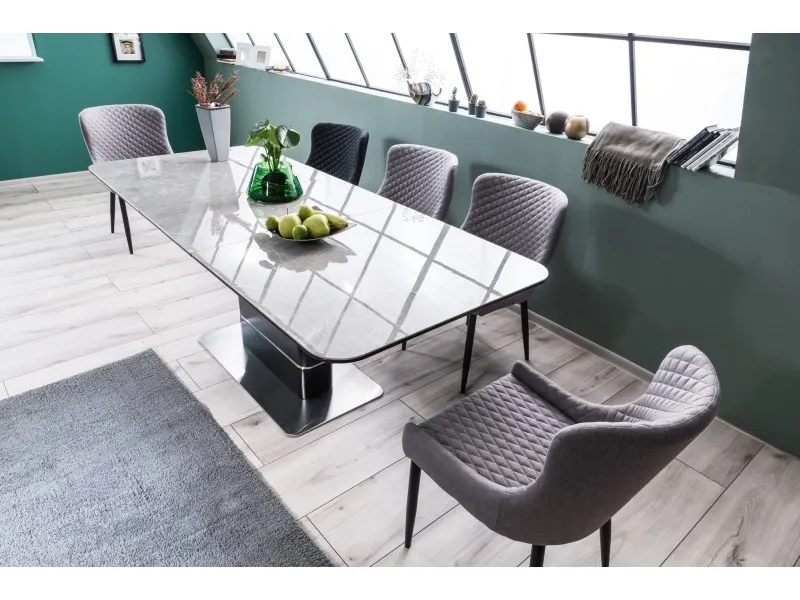 Stół rozkładany PALLAS CERAMIC 90x160(210) efekt marmuru - PALLASCSZC160