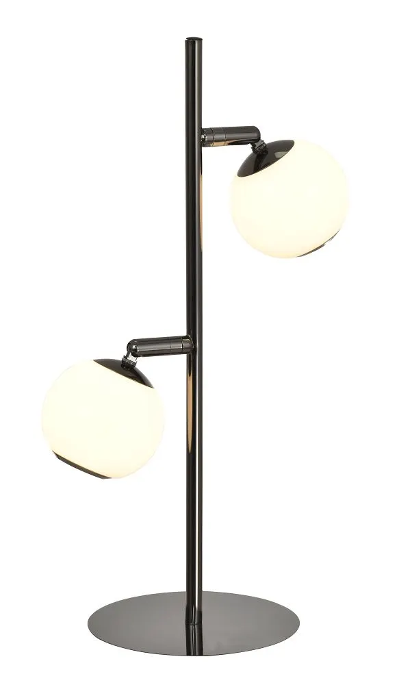 Lampa stołowa LUBERON dwójka LED czarny chrom