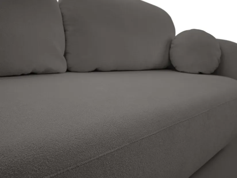 Sofa rozkładana z pojemnikiem OLIO SICURIO 238 cm grafitowa — zdjęcie 9