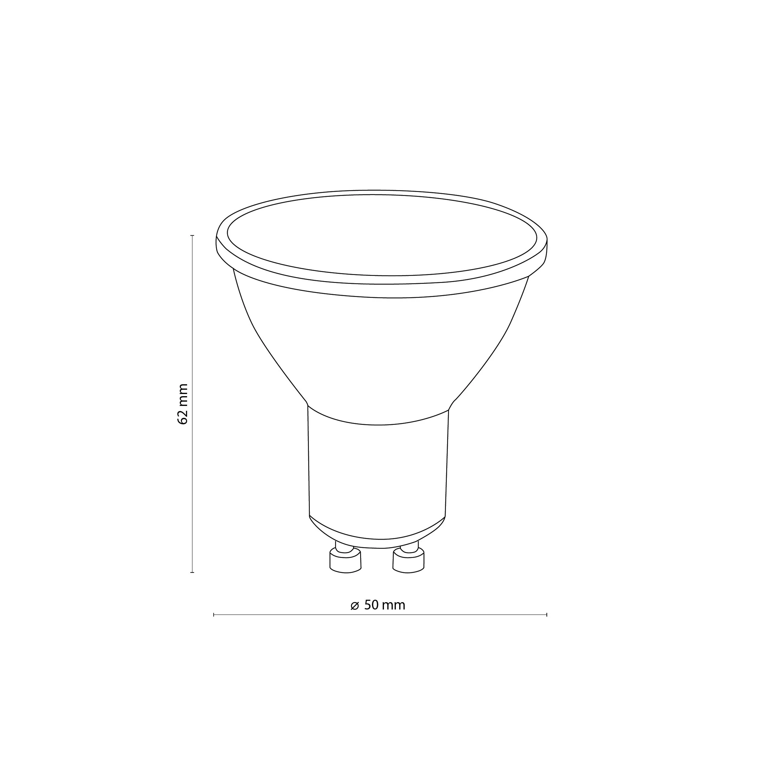 Żarówka Gu10 5W Cool White 4000 K - TK_3577