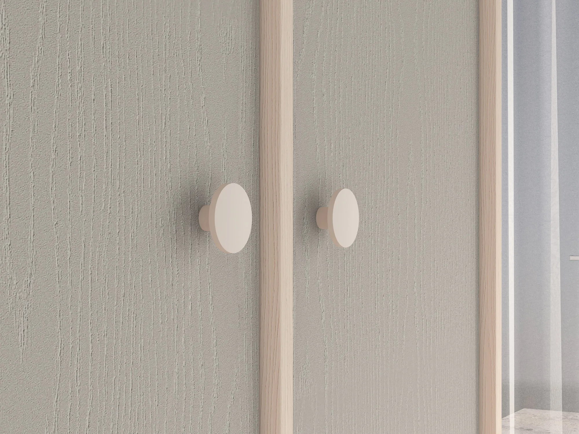 Szafa 2-drzwiowa MEVEL 02 piasek pustyni, szary pallad - 1MEVE02-002