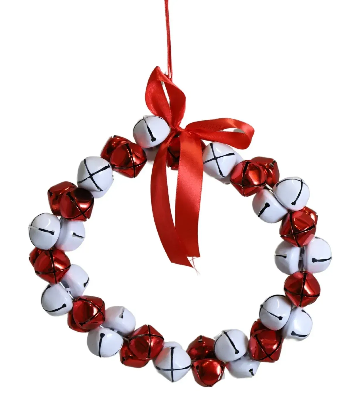 Wianuszek Z DZWONECZKÓW mały 9012 biało-czerwony Wianuszek Z DZWONECZKÓW mały 9012 biało-czerwony