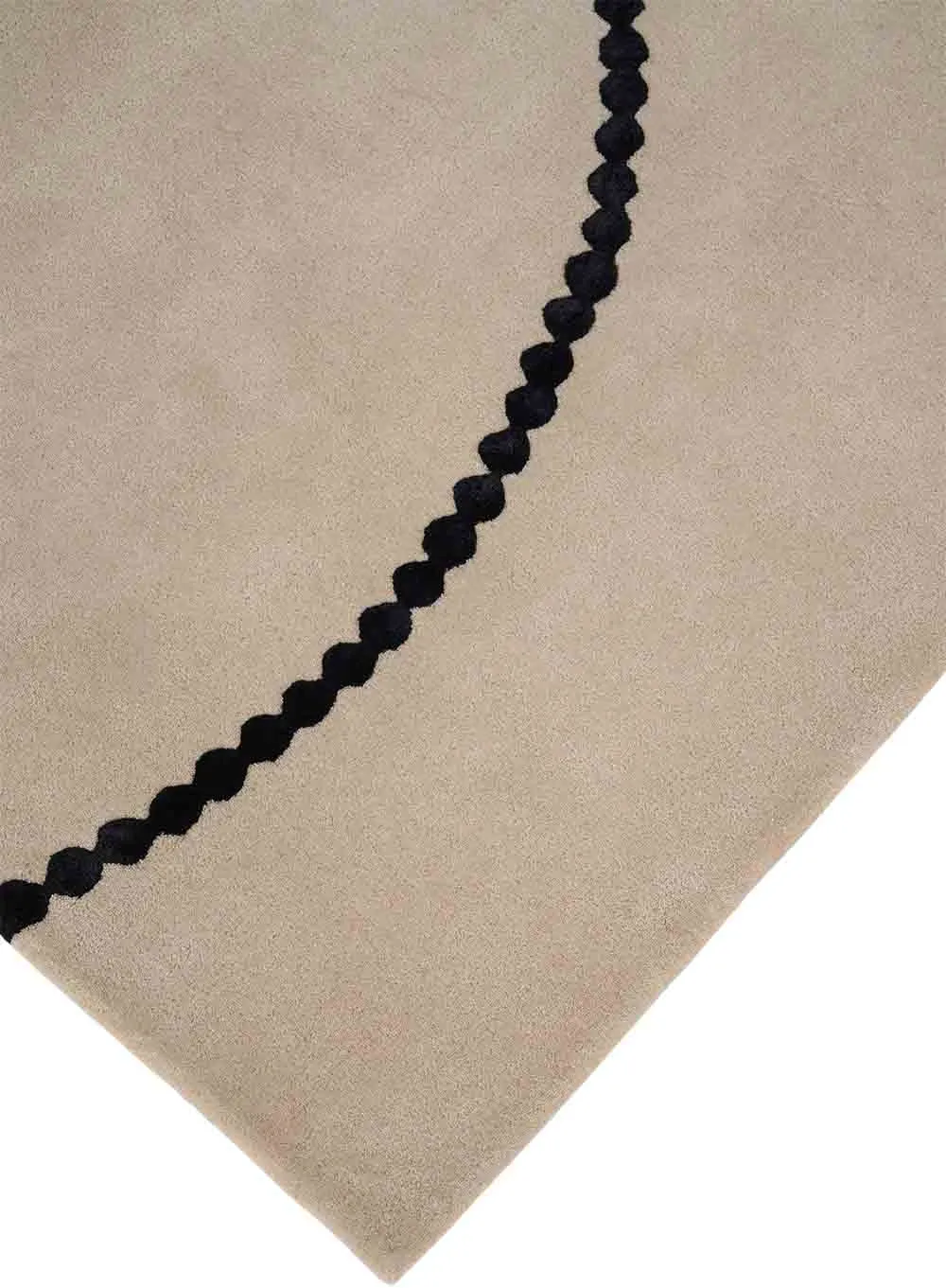 beżowy, dywan, koralike, frędzle, povrch-szorstki