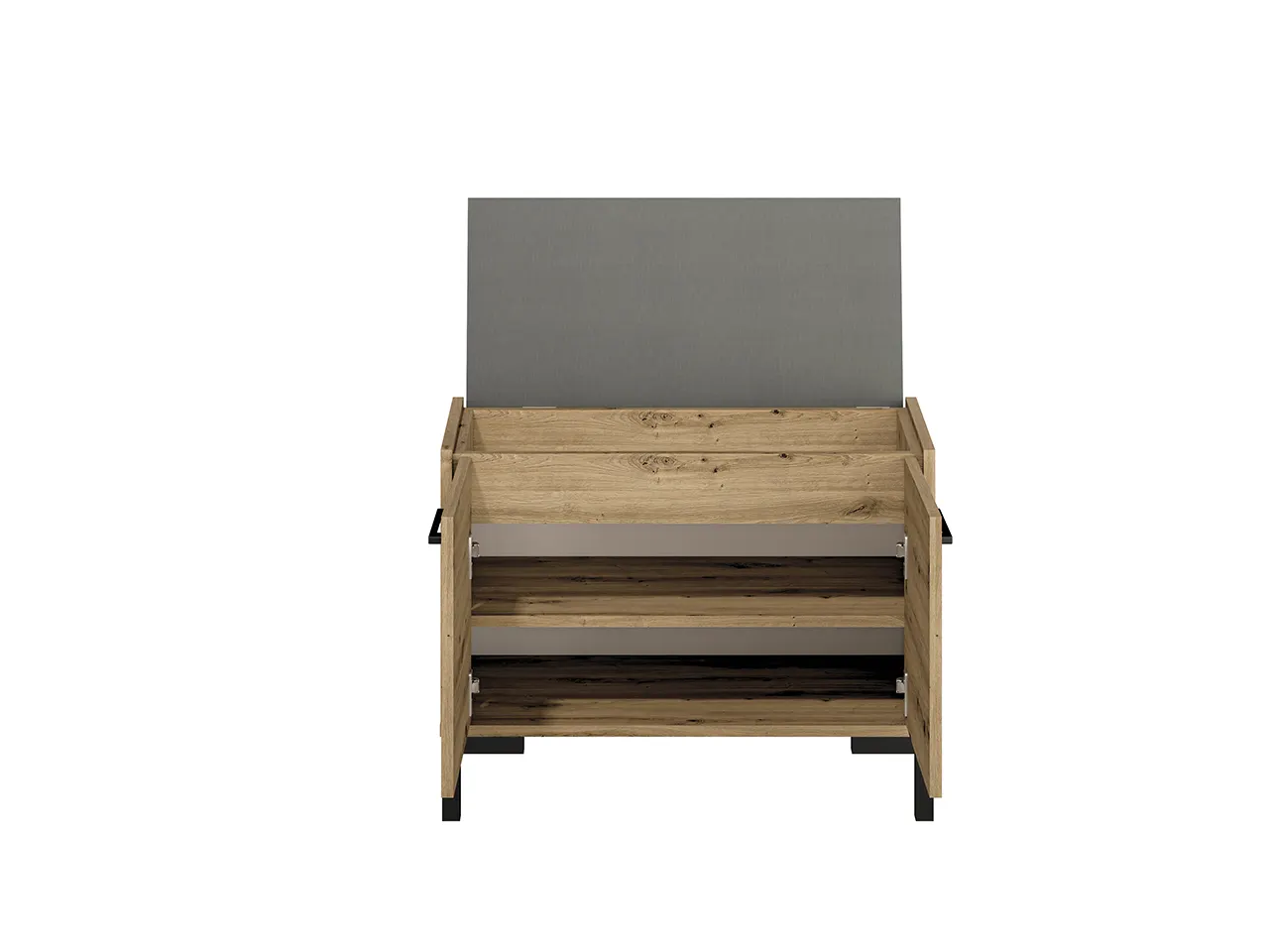 Szafka na buty z siedziskiem i schowkiem NEVIO 04 dąb artisan - 1NEVI04-001