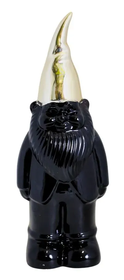 SKRZAT ceramiczny MAŁY czarny ze złotą czapką SKRZAT ceramiczny MAŁY czarny ze złotą czapką