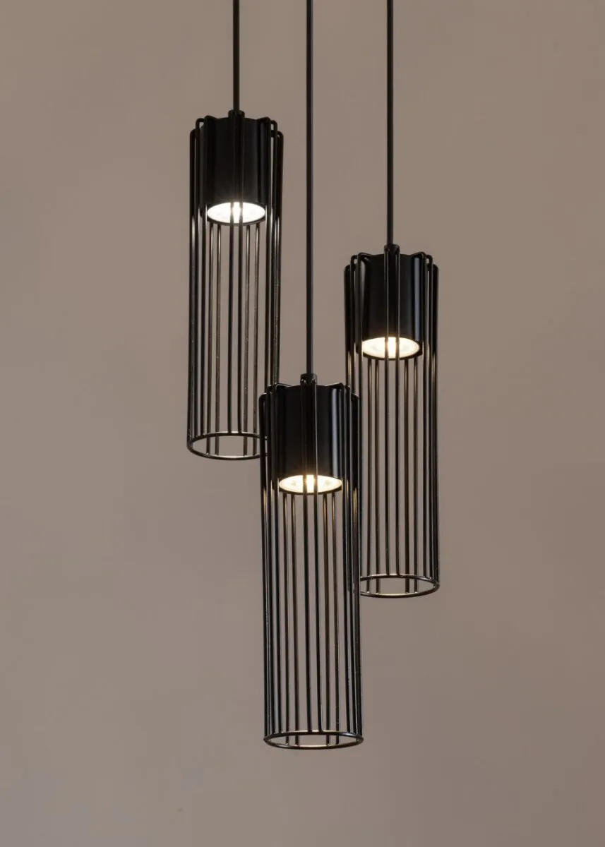 Lampa wisząca FOBIA 3 czarna - SI_33456