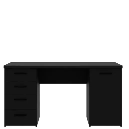 Biurko NET106 z szafką i 3 szufladami - czarny - MT926-Z13M