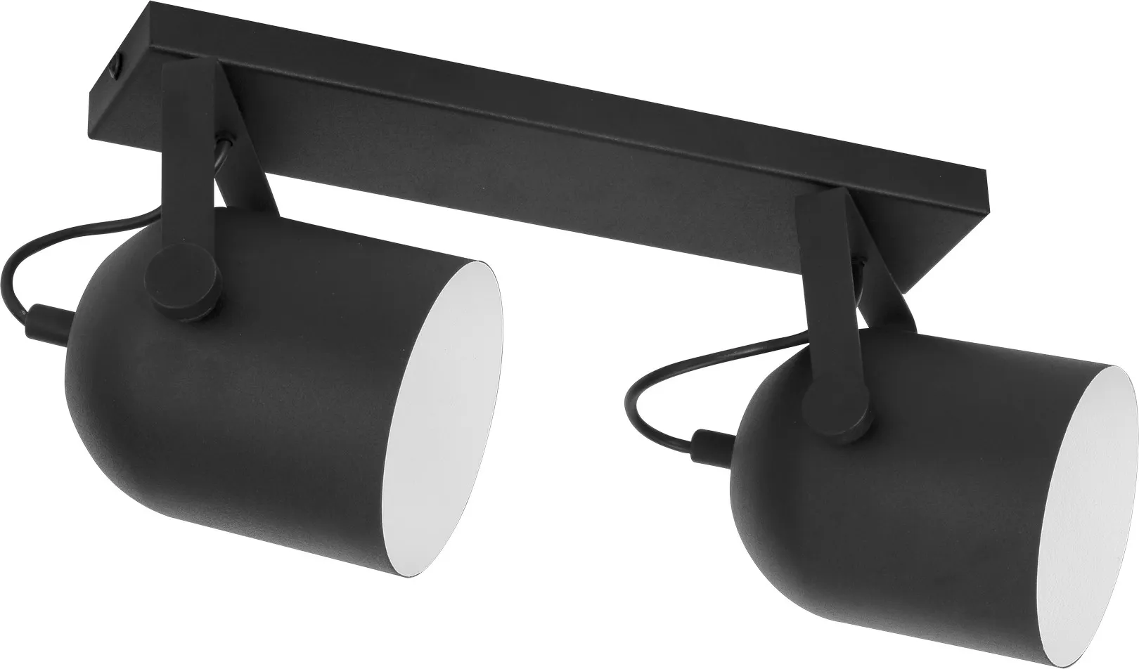 Lampa sufitowa SPECTRA czarna metalowa regulowana 42x20x18cm