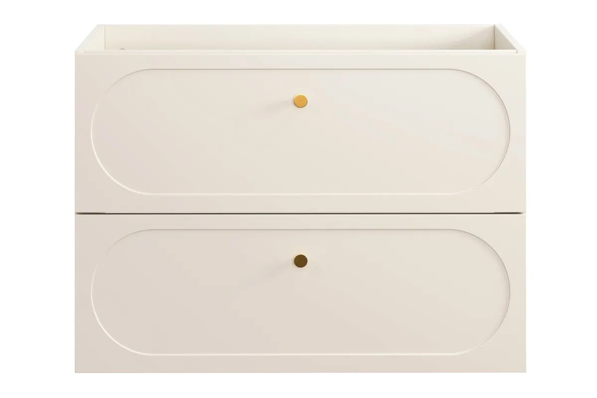 Szafka pod umywalkę 80cm 2 szuflady DONNA SAND beżowa - DONNA_SAND_82-80-46-2S