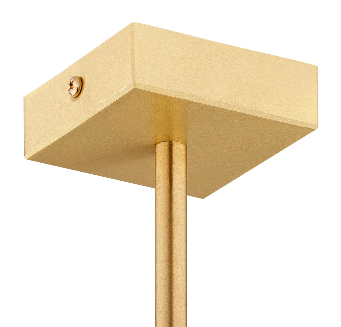 Żyrandol ABRUZZO metalowy mosiądz szczotkowany biały 78x70 cm - 2134