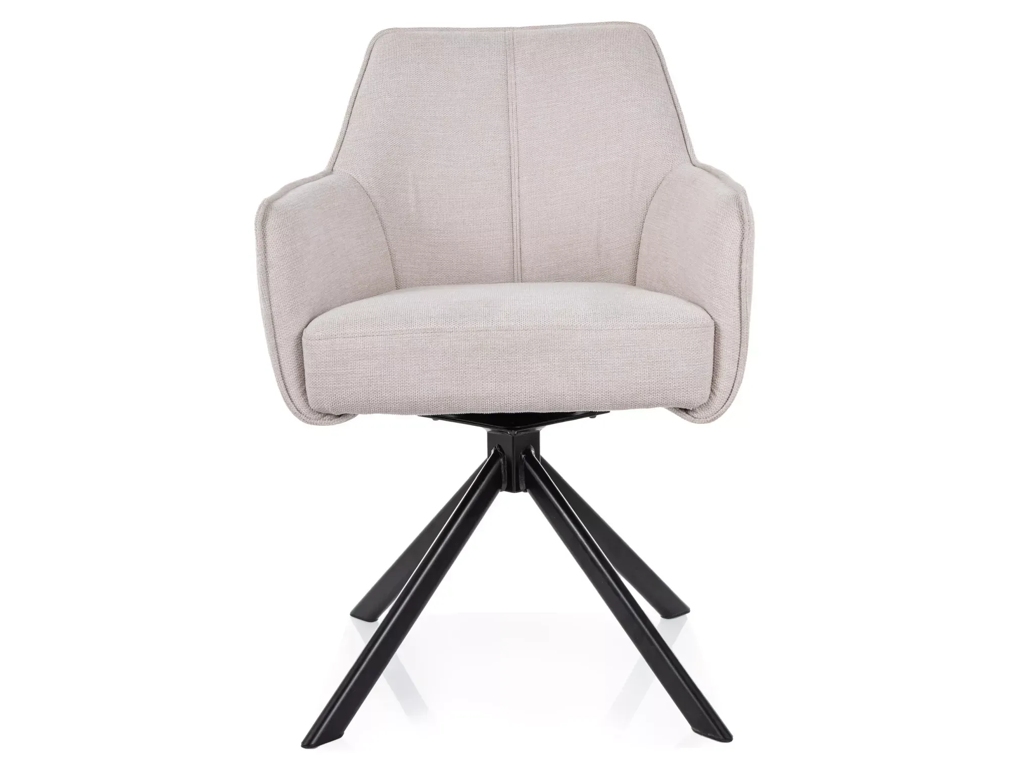 Krzesło obrotowe NOTTI BREGO 22 jasnobeżowy czarny stelaż - NOTTIBRCJBE22