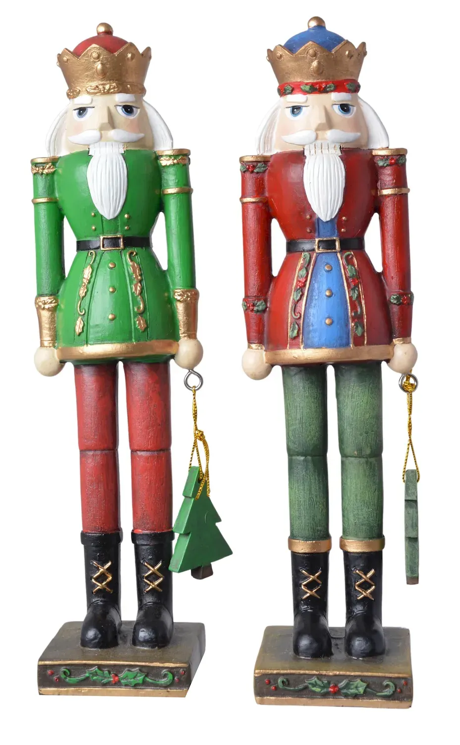 Dziadek do orzechów 2 sztuki 21 cm wielokolorowe Dziadek do orzechów 2 sztuki 21 cm wielokolorowe