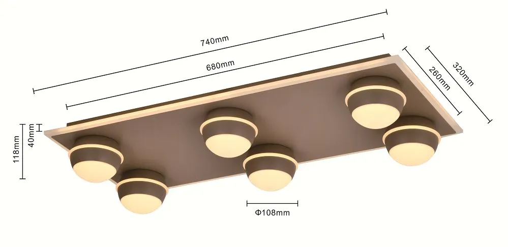 lampa sufitowa, kinkiet, sprzęt oświetleniowy, drewniana płyta, kule LED