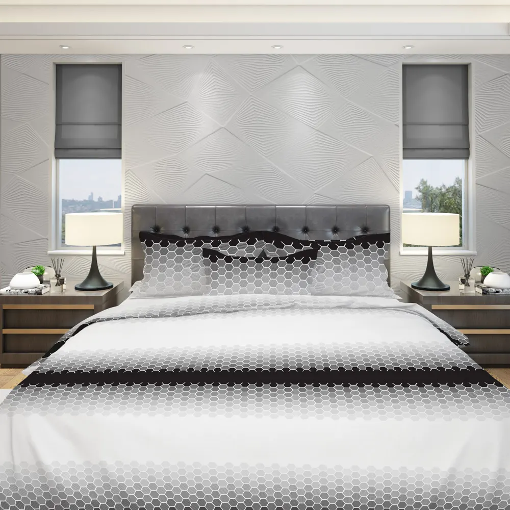 Pościel komplet GLAMOUR 018 bawełna 100% 180X200+2x70X80 wielokolorowy - FARO_26127