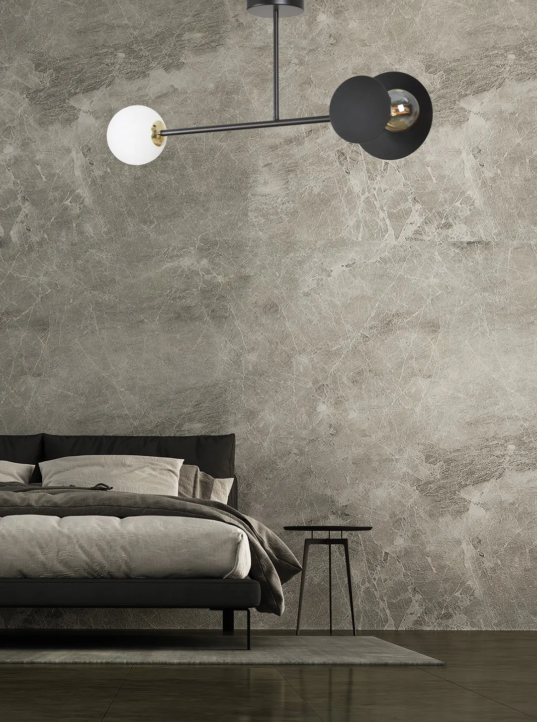 Lampa sufitowa MINERVA Czarny 612/2 - 612/2