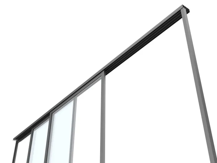 Drzwi przesuwne szklane LUXE 270x218cm do 3m antracyt - MI_5905610251550