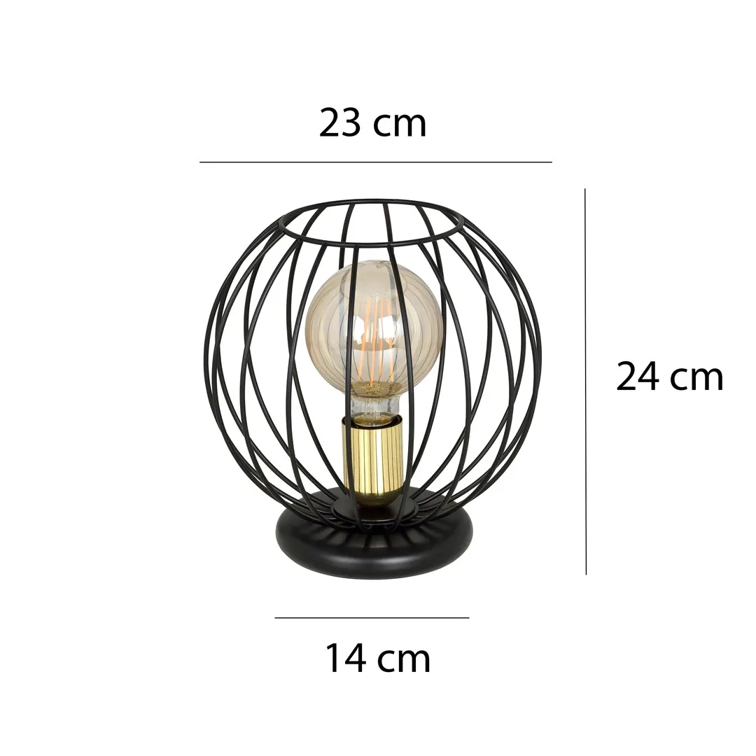 Lampka nocna ALBIO Czarny 144/LN1 - 144/LN1