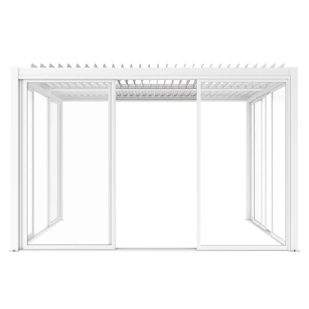 Drzwi przesuwne S8 LUXE 370x218cm do pergoli 4m białe 1 Esti&Esta — zdjęcie 14