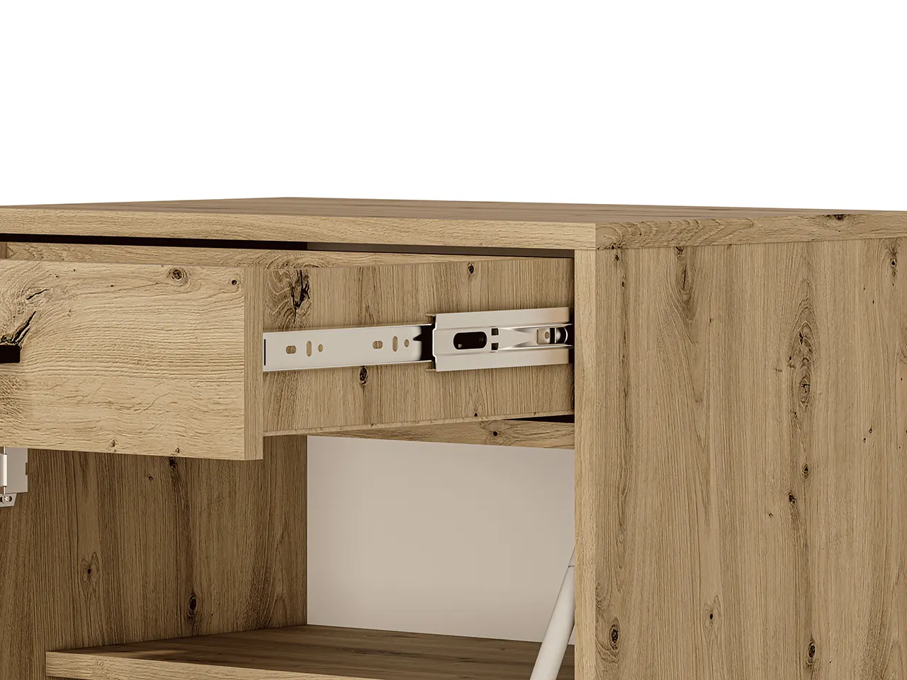 Szafka na buty 2 klapy, 1 szuflada NEVIO 02 dąb artisan 94x55x34 — zdjęcie 8