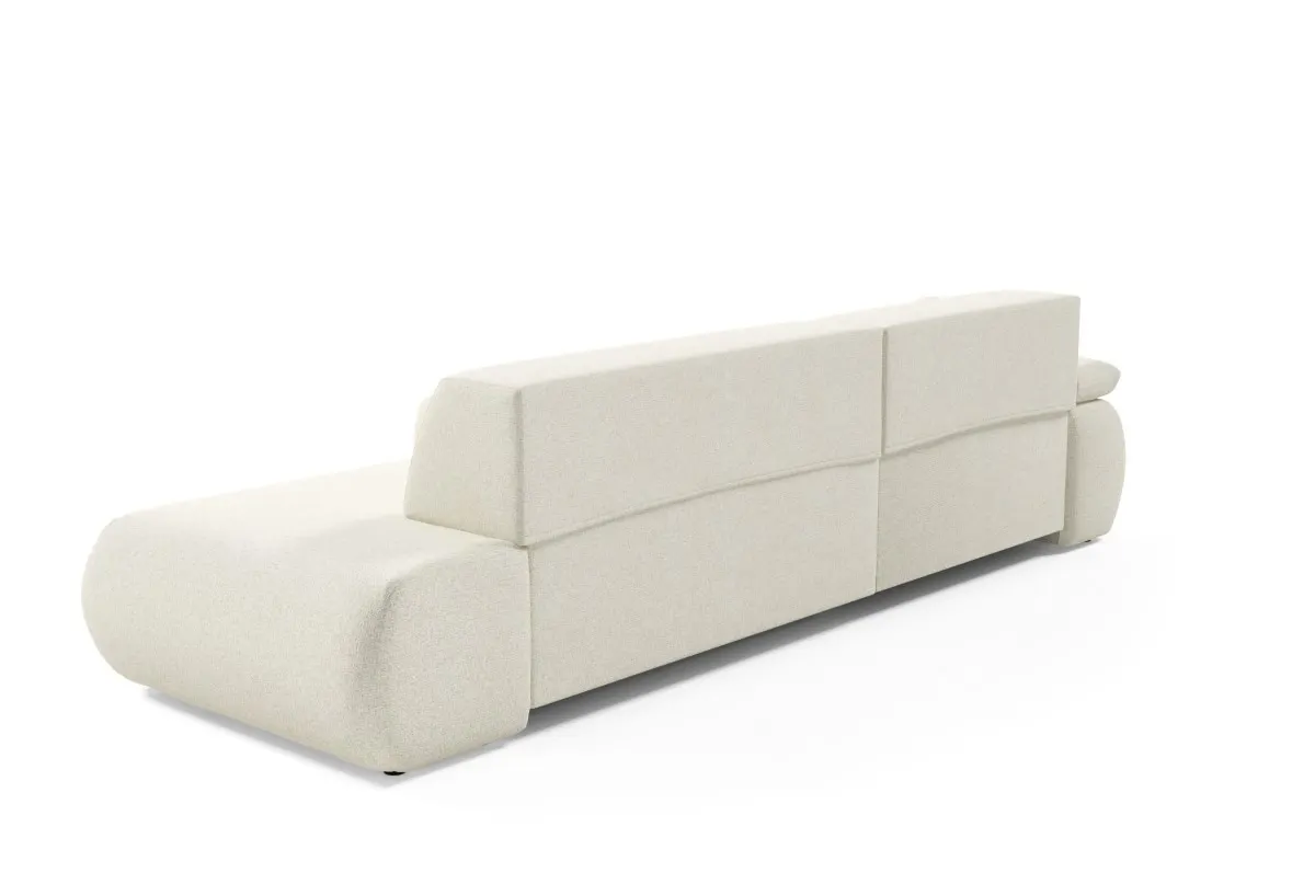 Narożnik rozkładany z pojemnikiem PUENTE 286 cm lewostronny kremowy - PUENTE_NAR_PUENTE03_L