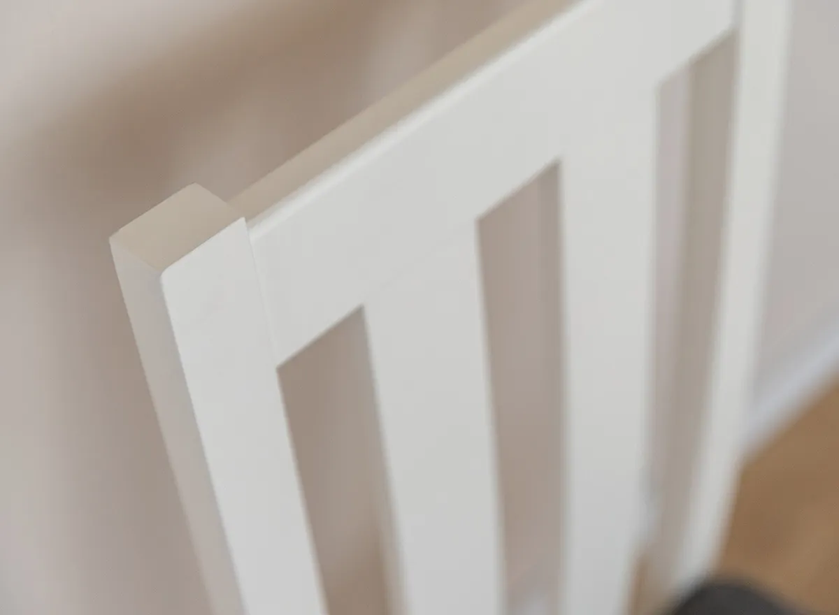 Krzesło BELLUNO ELEGANTE 10 z grafitowym siedziskiem materiałowym (STORM 97) - DRMKT10/S97