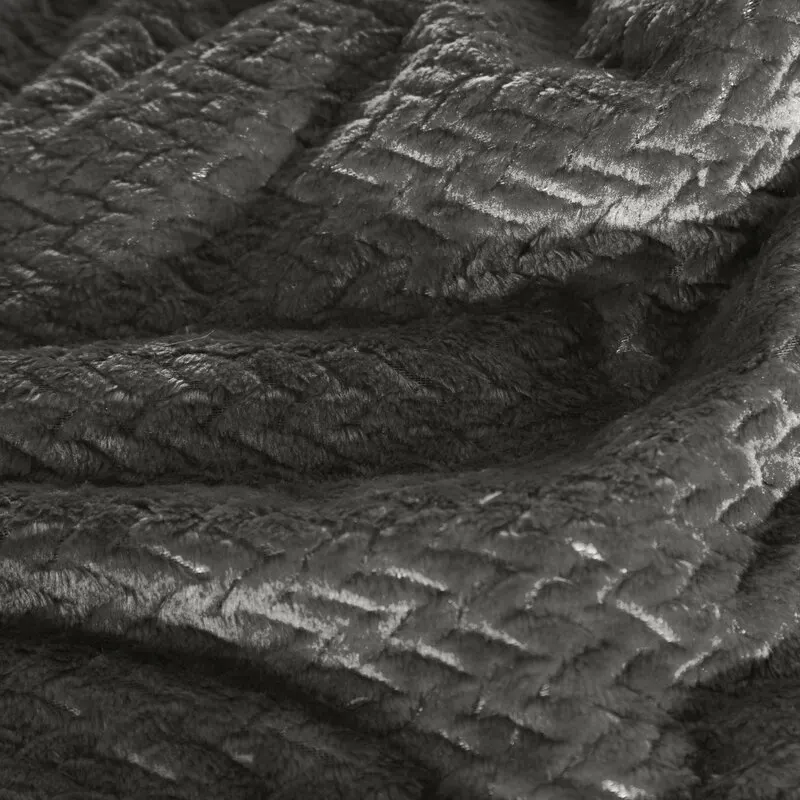 Koc trójwymiarowy D91 CINDY3 170X210 cm Grafitowy - EU_367308