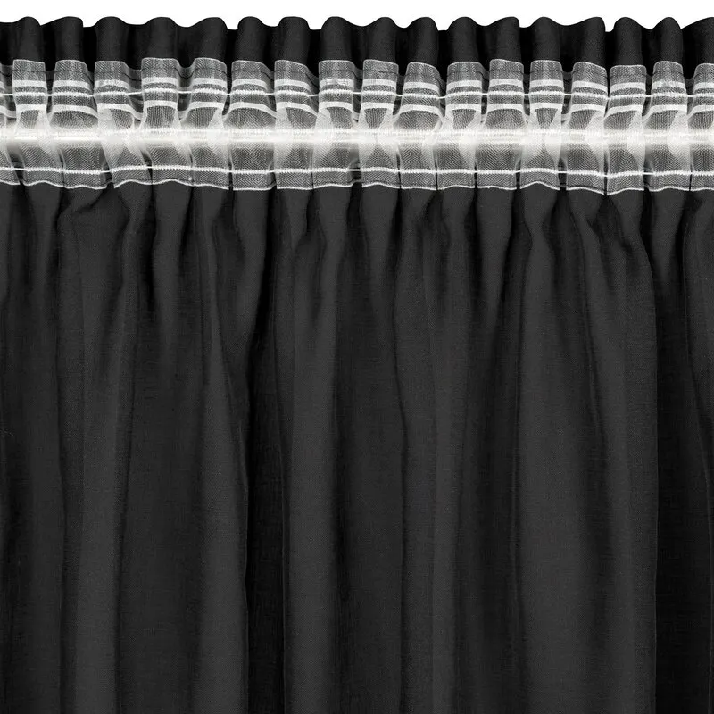 FIRANA GOTOWA DANI 1 NA TAŚMIE 140 X 270 CM CZARNY - EU_453875