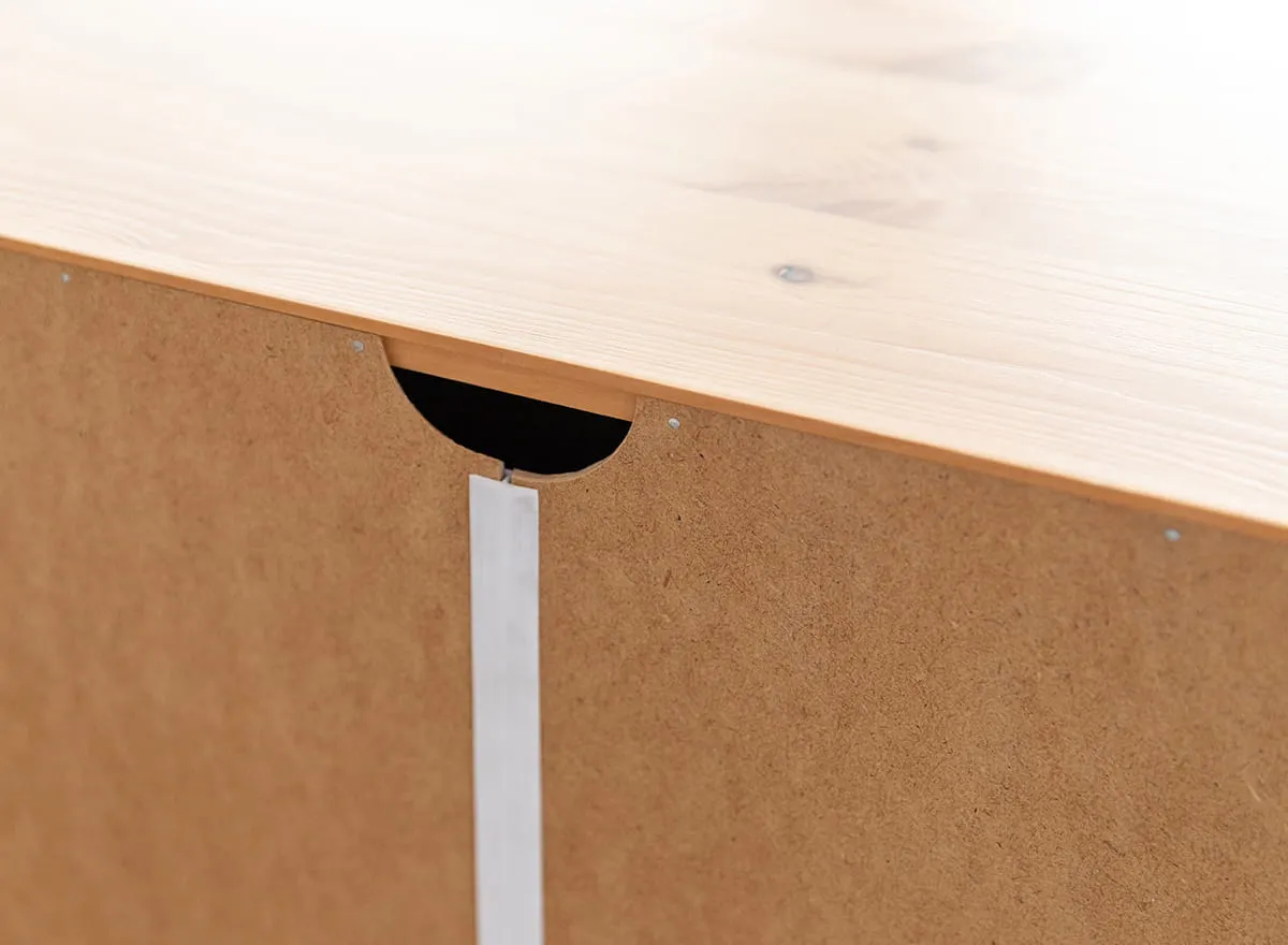 Komoda na buty MARONE ELITE 2-drzwiowa z szufladą - biał, złocisty - PLMEL25