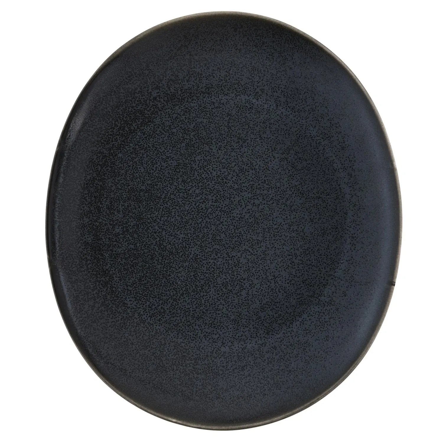image talerz, czarny, ceramiczny, okrągły, gładki