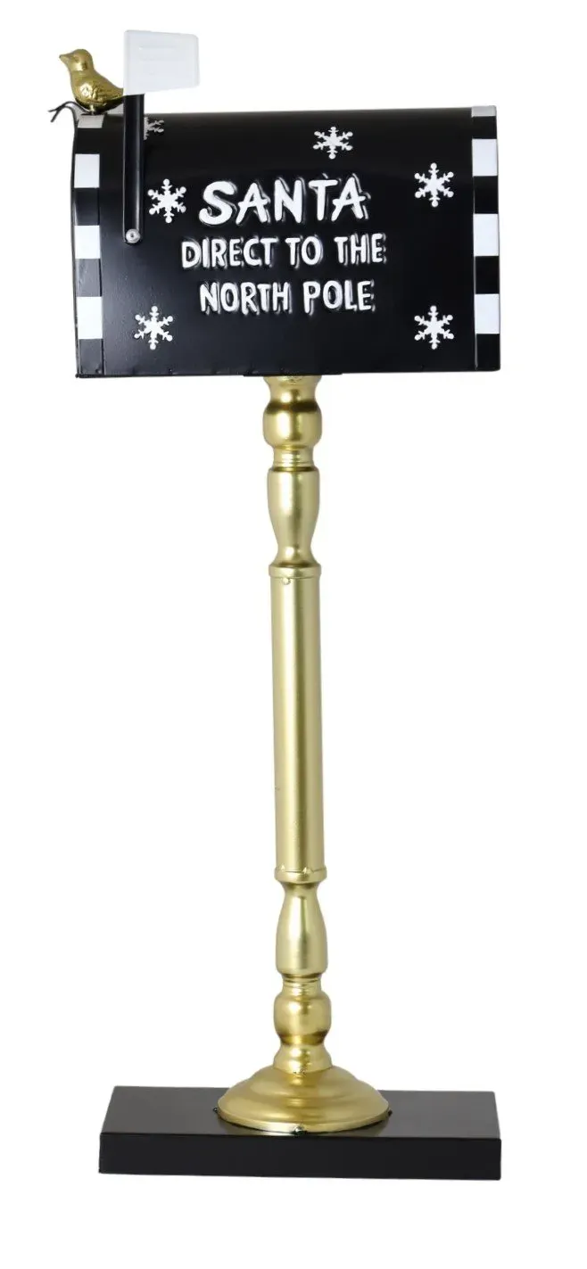 Skrzynka na listy metalowa NA NODZE MAŁA 4538 czarna