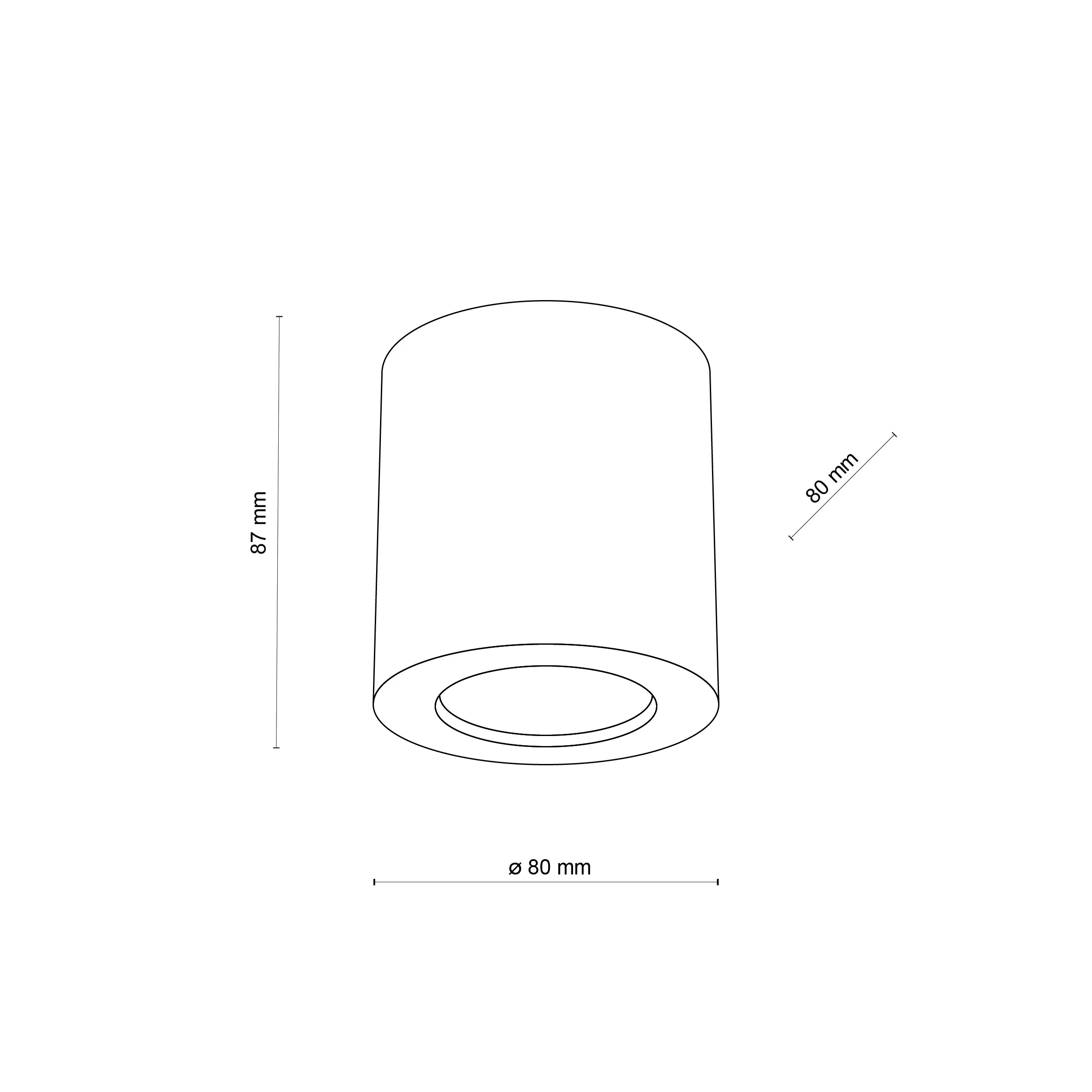 Spot EVE z bukowego drewna jasny okrągły 8cm - TK_10121