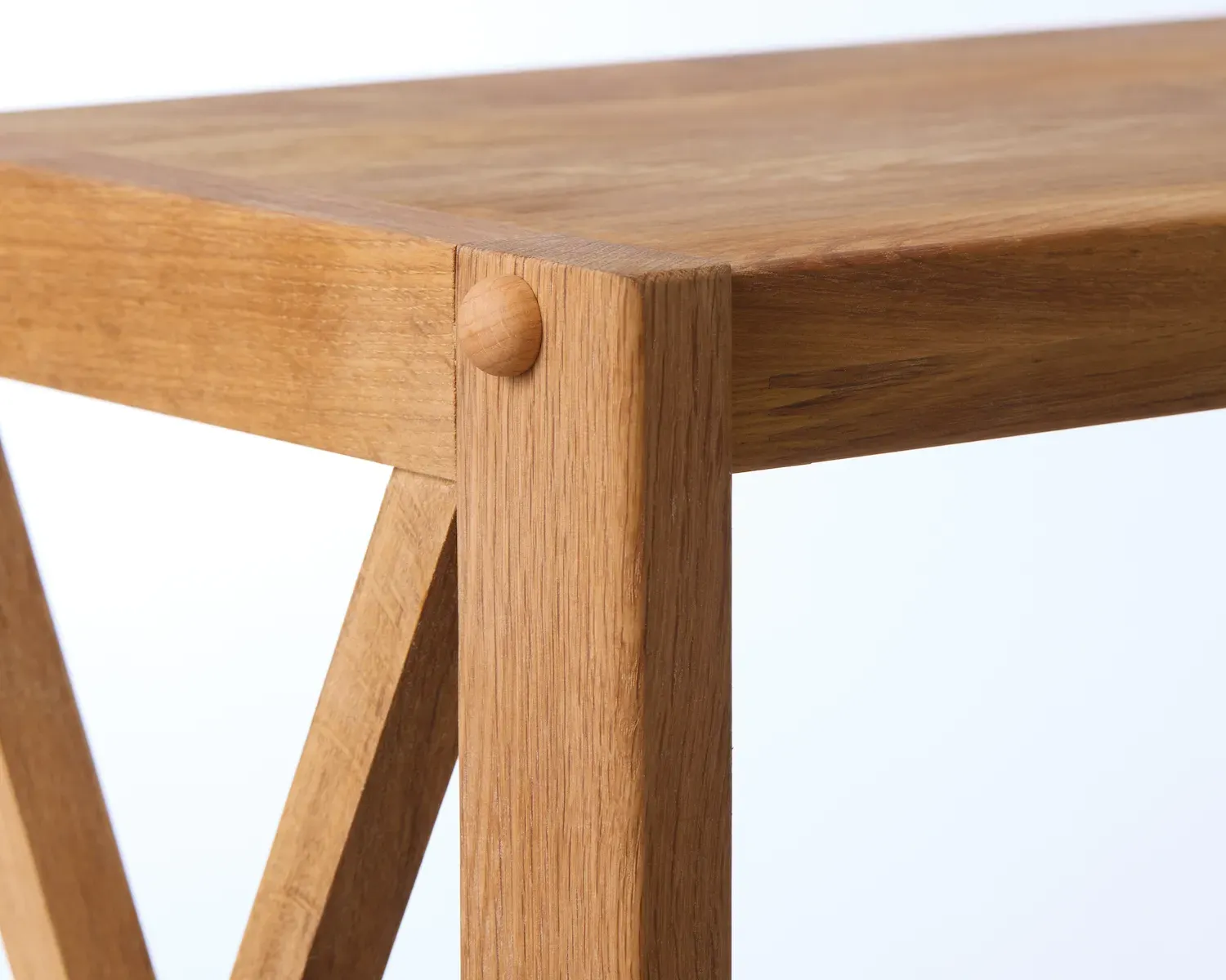 Regał niski drewniany X-SHELF 70x124 dąb olejowany - UN_55340800