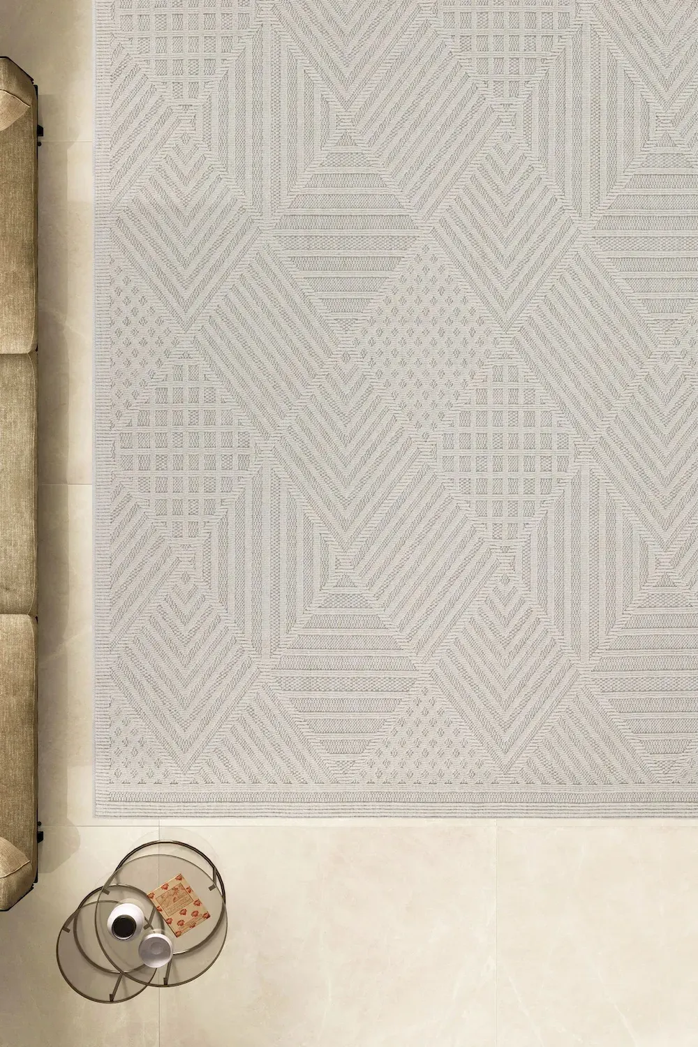 Dywan 160 x 230 FAVA biały