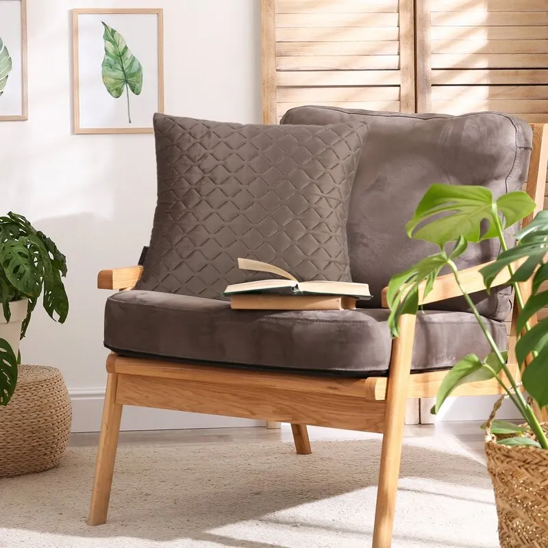 POSZEWKA DIMON 40X40 CM CIEMNOBEŻOWY - EU_379151