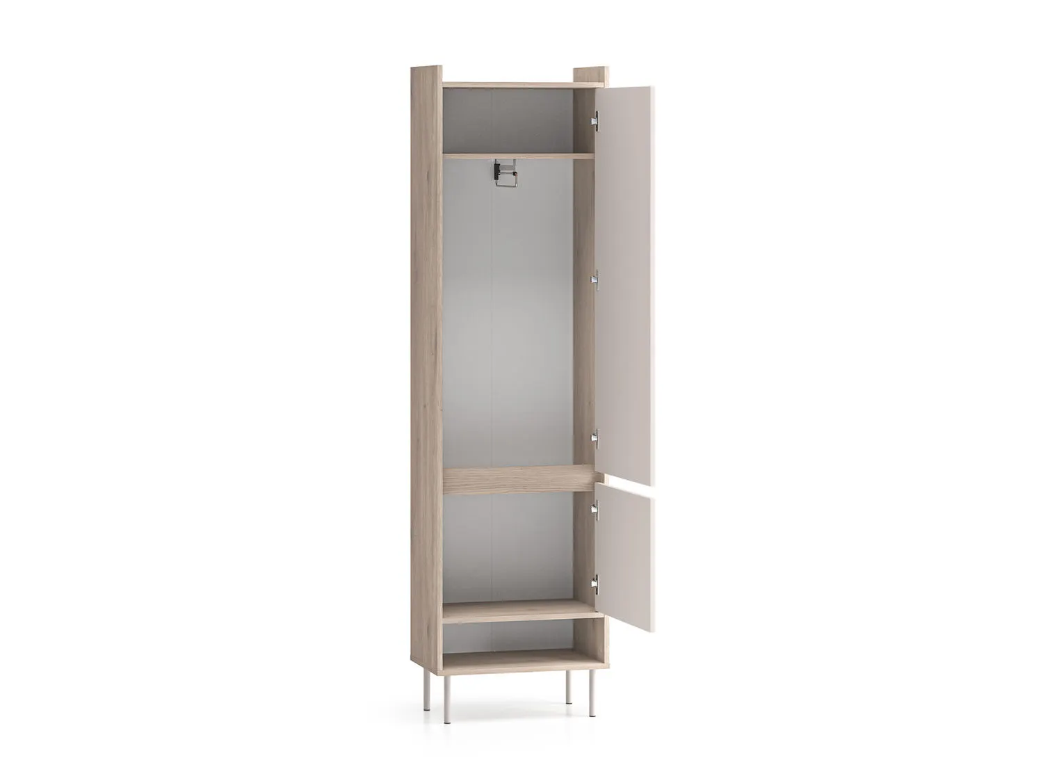 Szafa z drążkiem i półkami VOCO 54x200 L/P dąb cremona/kaszmir