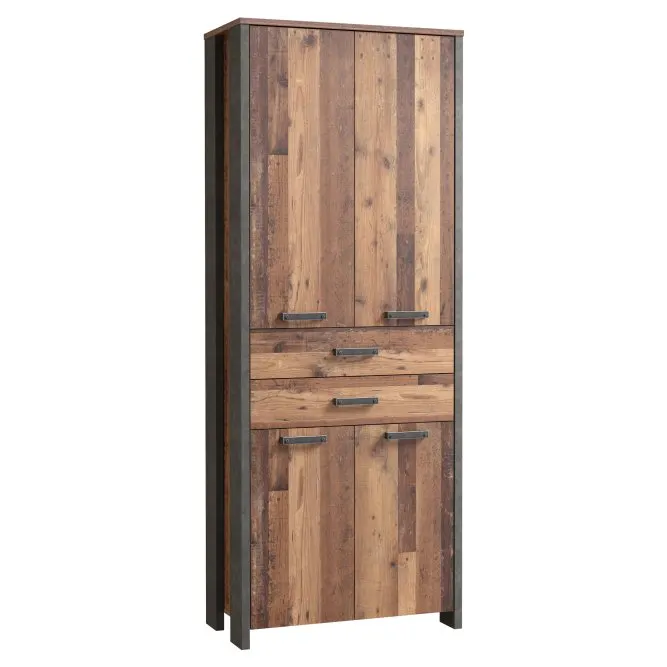 Bieliźniarka z 2 szufladami CLIF - old wood vintage, beton