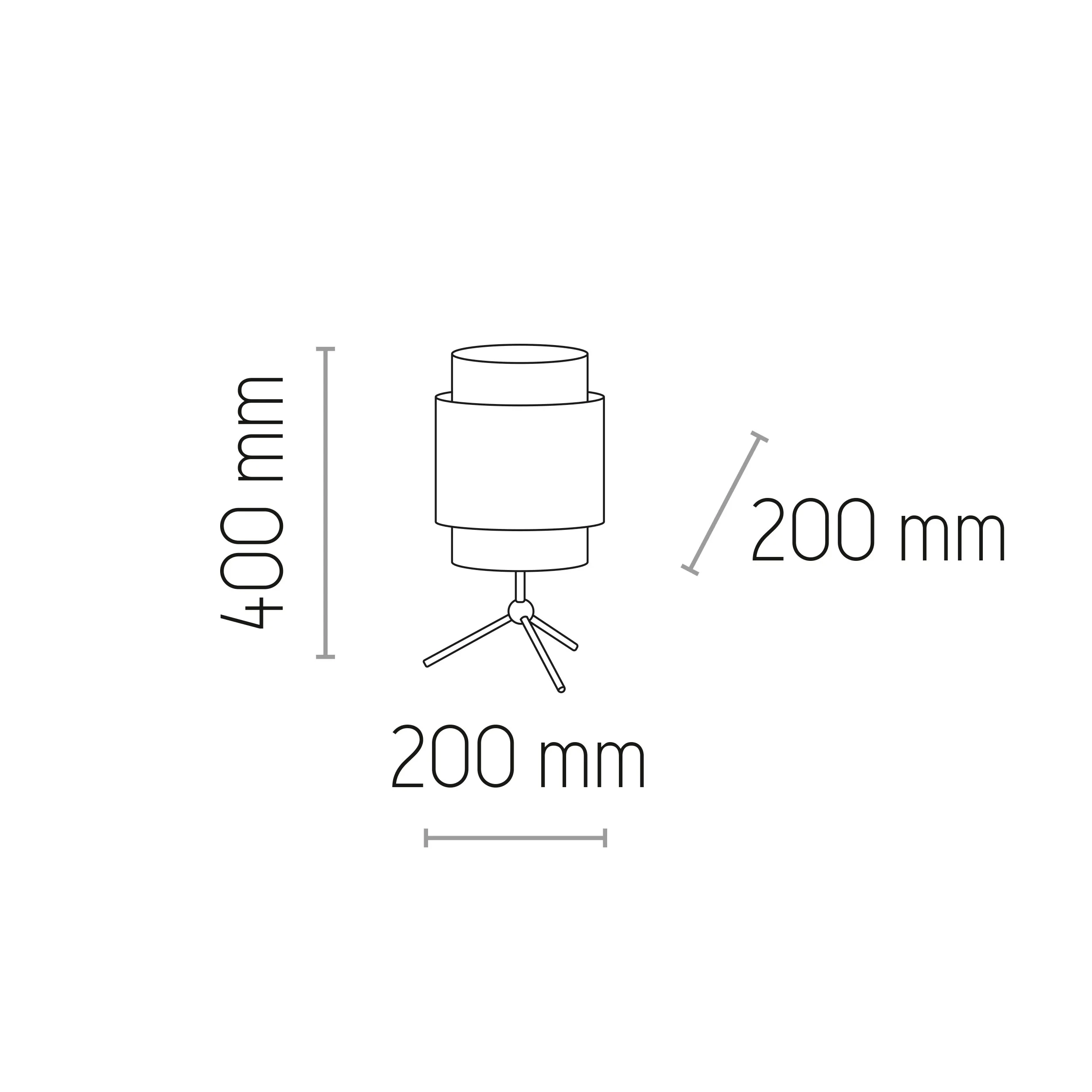 Lampka nocna BOHO NATURE czarna z brązowym kloszem z tkaniny i plecionki 40x20cm - TK_5577